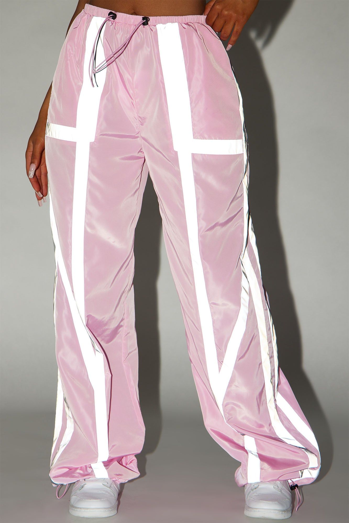 Kims Reflective Parachute Pant - Pink sold by Fashion Nova product image thumbnail 3