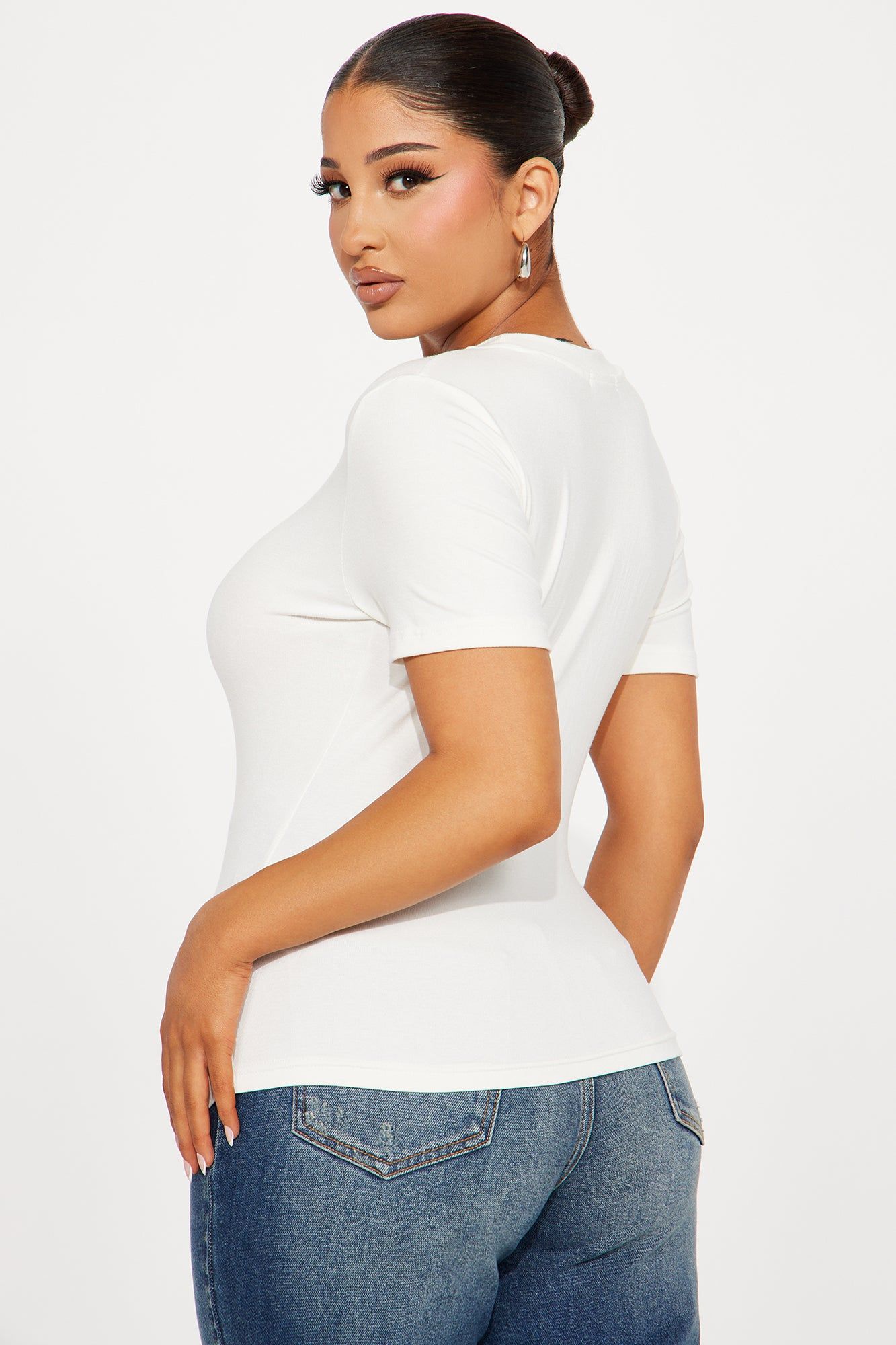 Take Control Asymmetrical Top - Ivory sold by Fashion Nova product image thumbnail 3