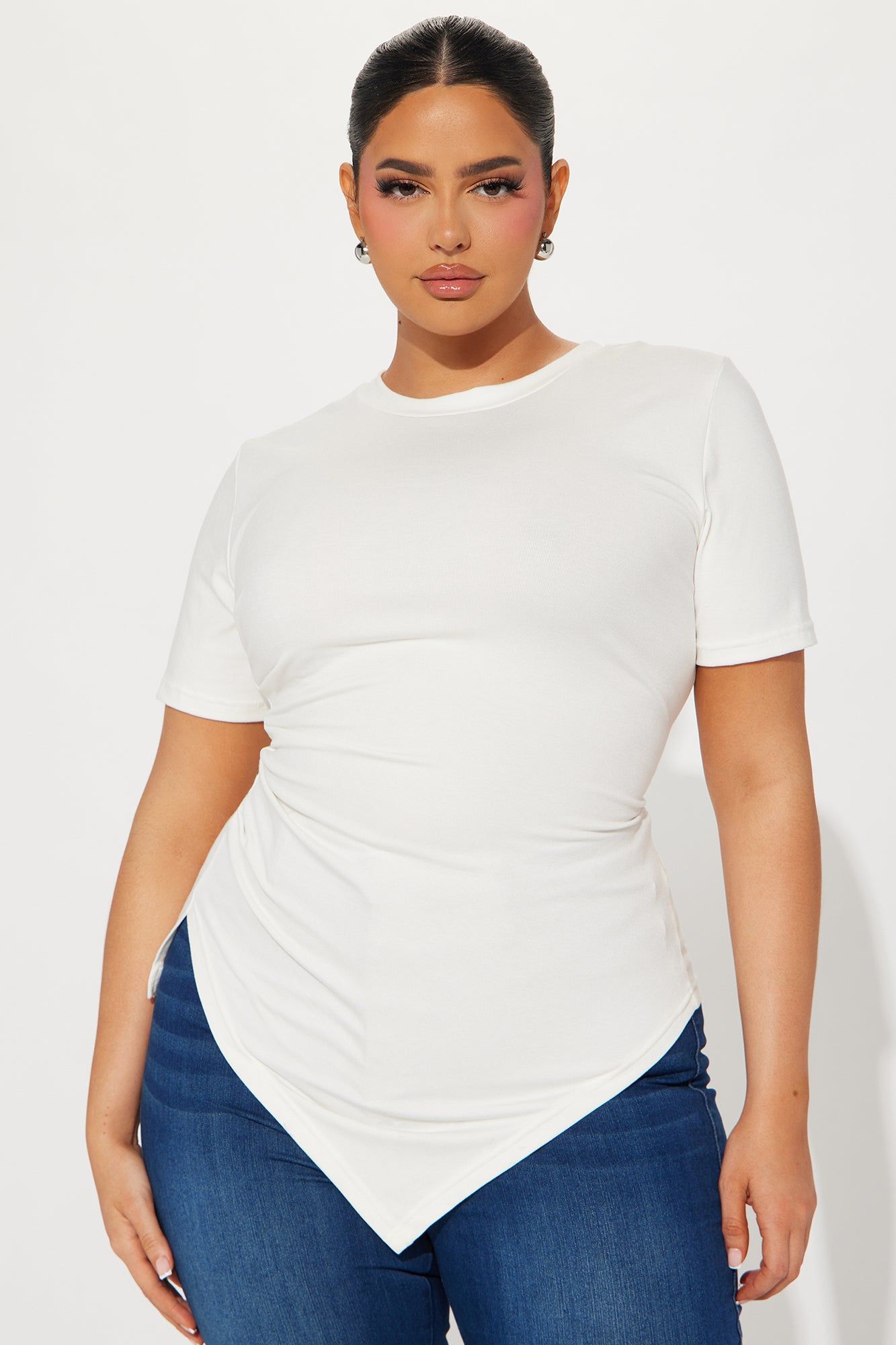 Take Control Asymmetrical Top - Ivory sold by Fashion Nova product image thumbnail 4