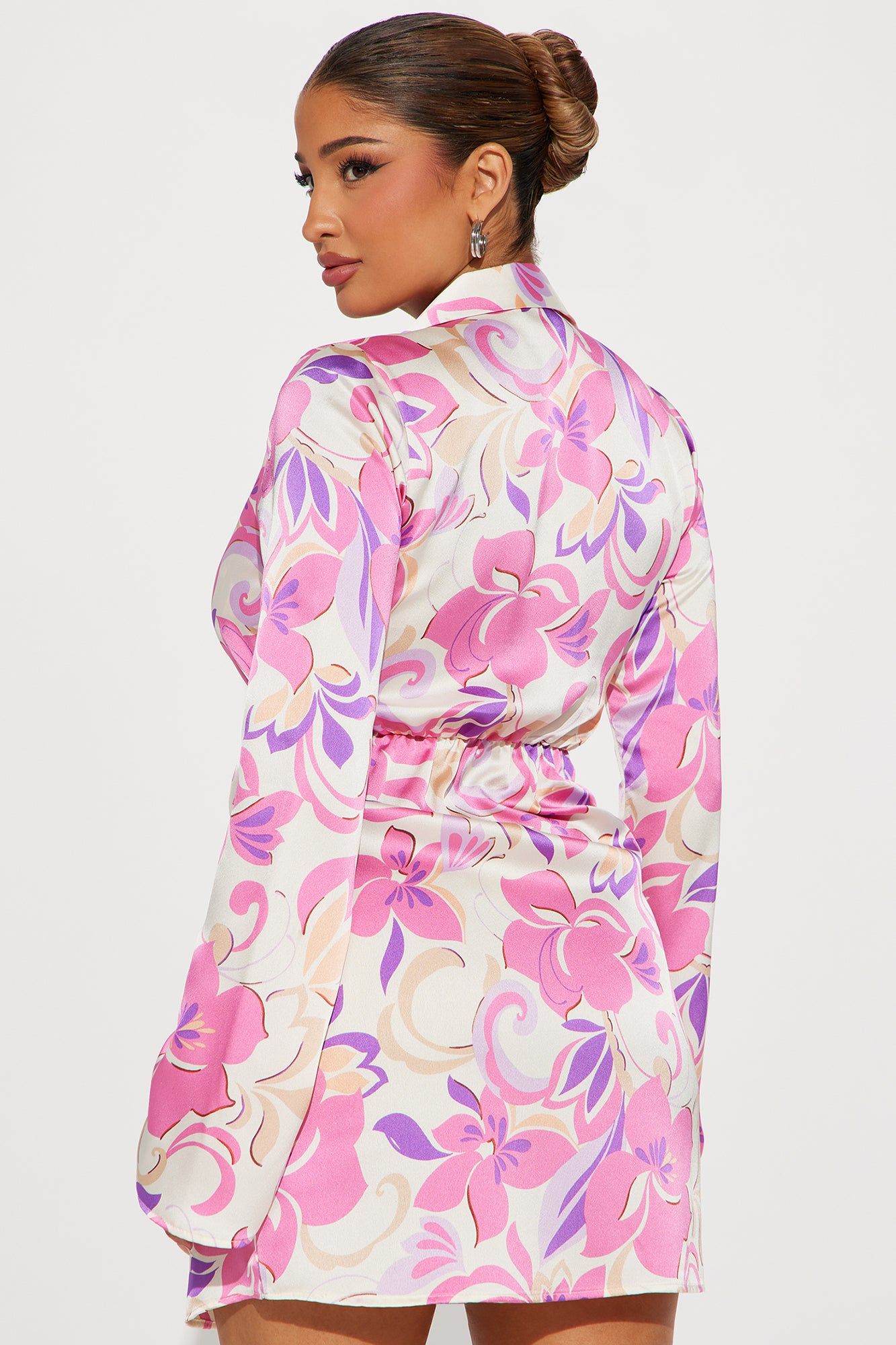 Summer Groove Mini Dress - Pink/combo sold by Fashion Nova product image thumbnail 3