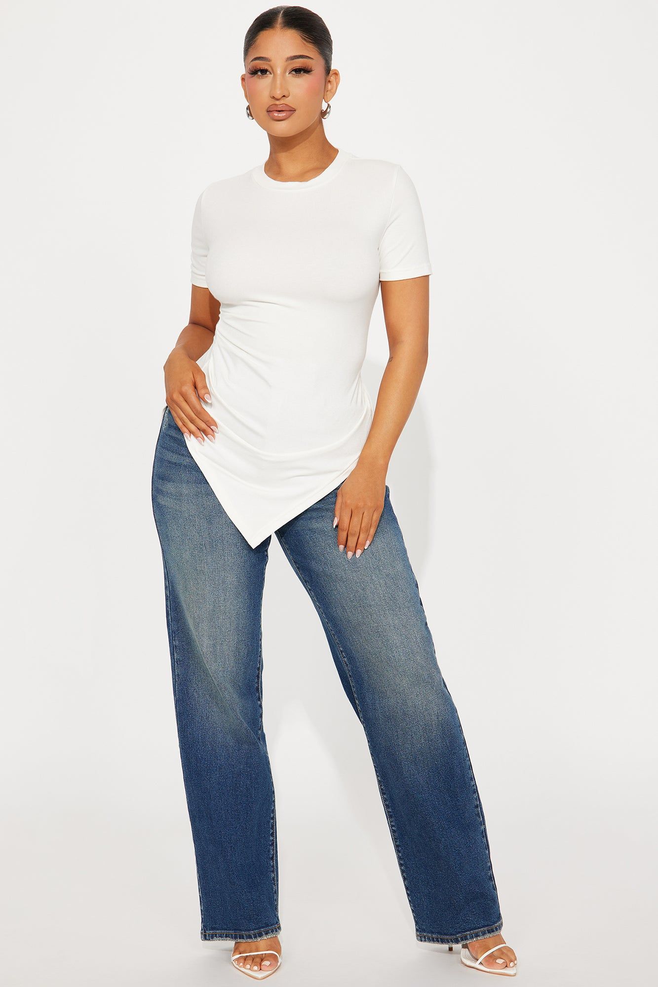 Take Control Asymmetrical Top - Ivory sold by Fashion Nova product image thumbnail 2