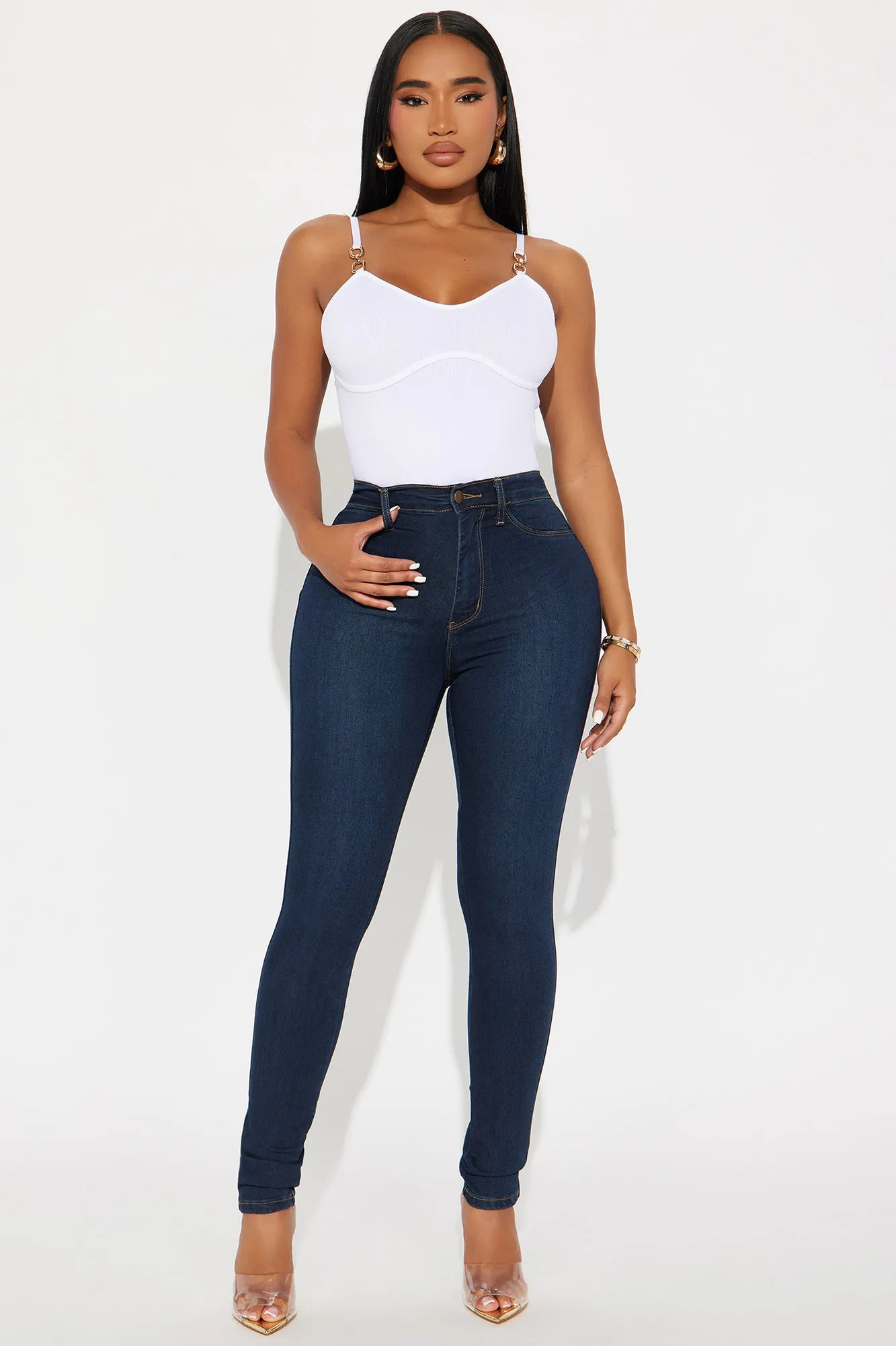 Carmen Seamless Bodysuit - White sold by Fashion Nova product image thumbnail 2