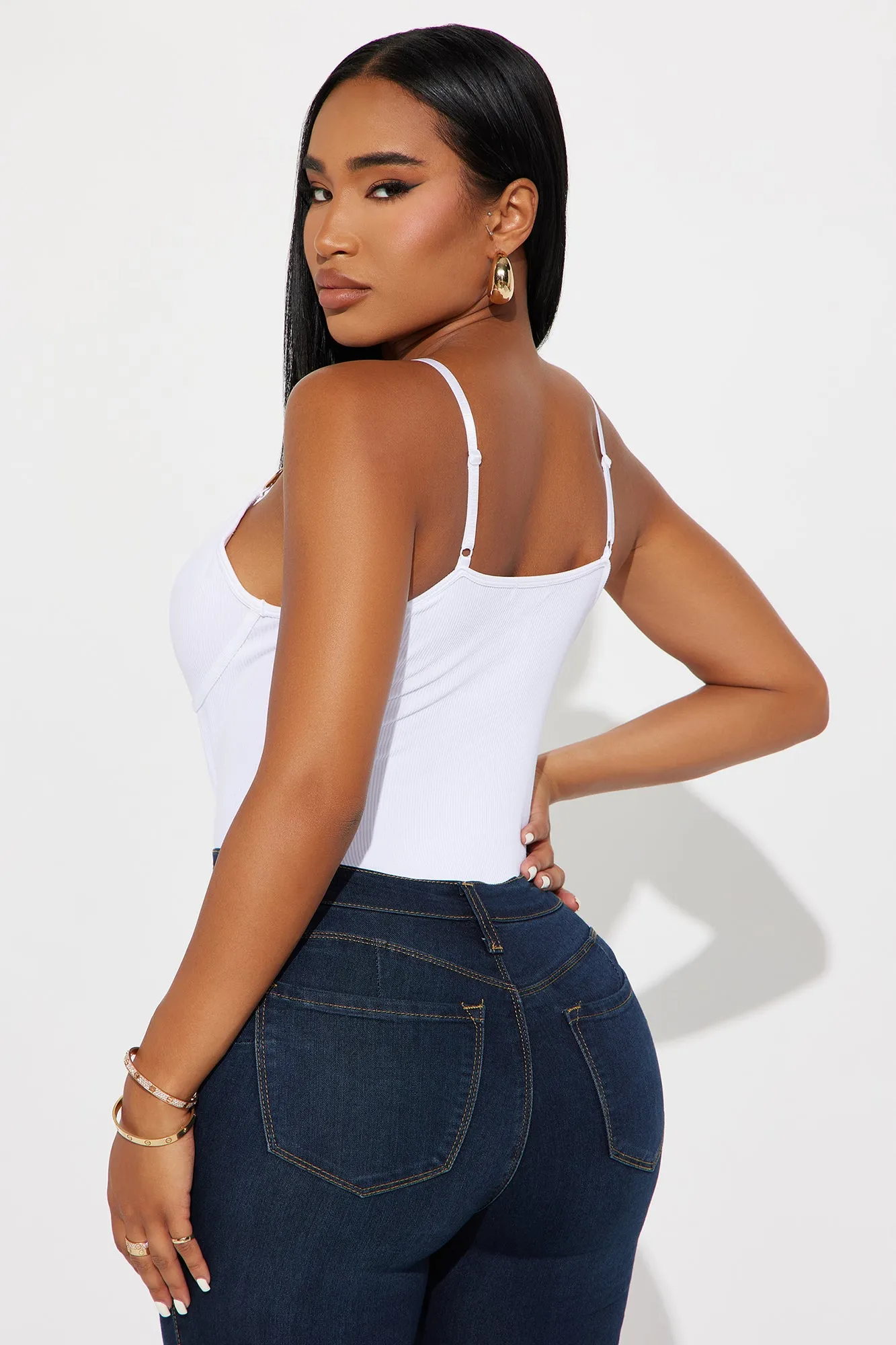 Carmen Seamless Bodysuit - White sold by Fashion Nova product image thumbnail 5