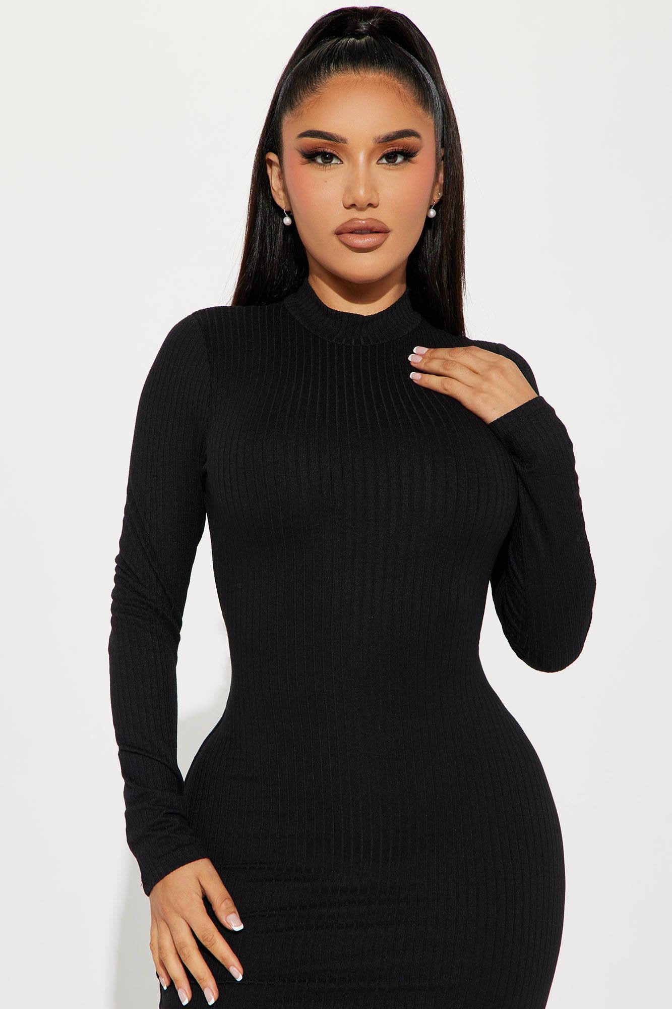 Caroline Double Lined Midi Dress - Black sold by Fashion Nova product image thumbnail 2