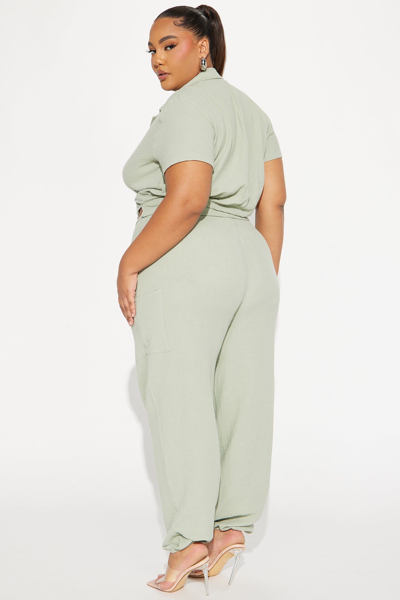 True Love Cargo Pant Set - Sage sold by Fashion Nova product image thumbnail 5