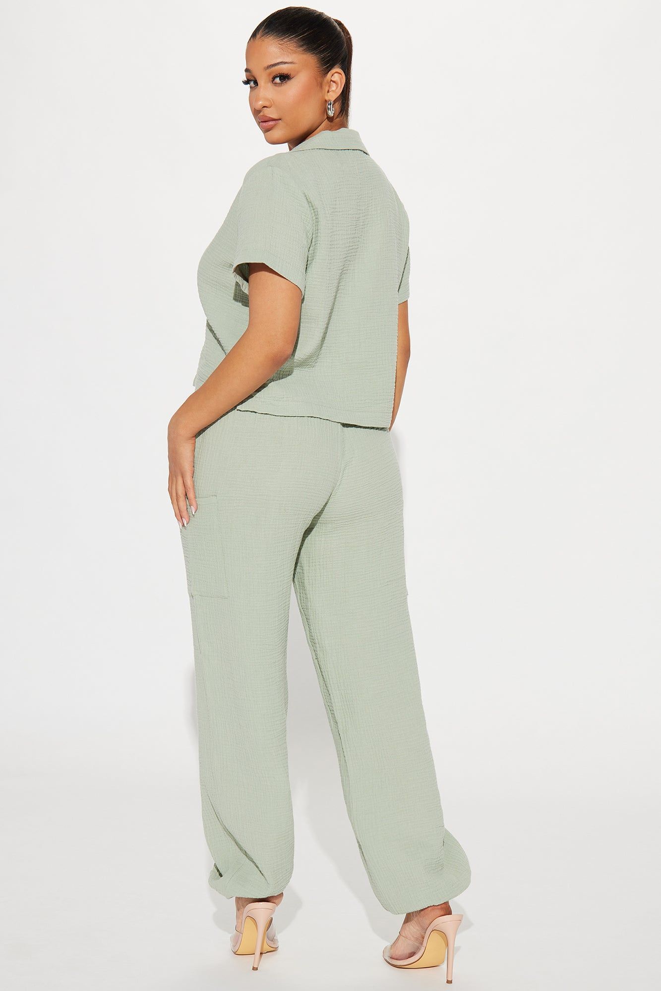True Love Cargo Pant Set - Sage sold by Fashion Nova product image thumbnail 3