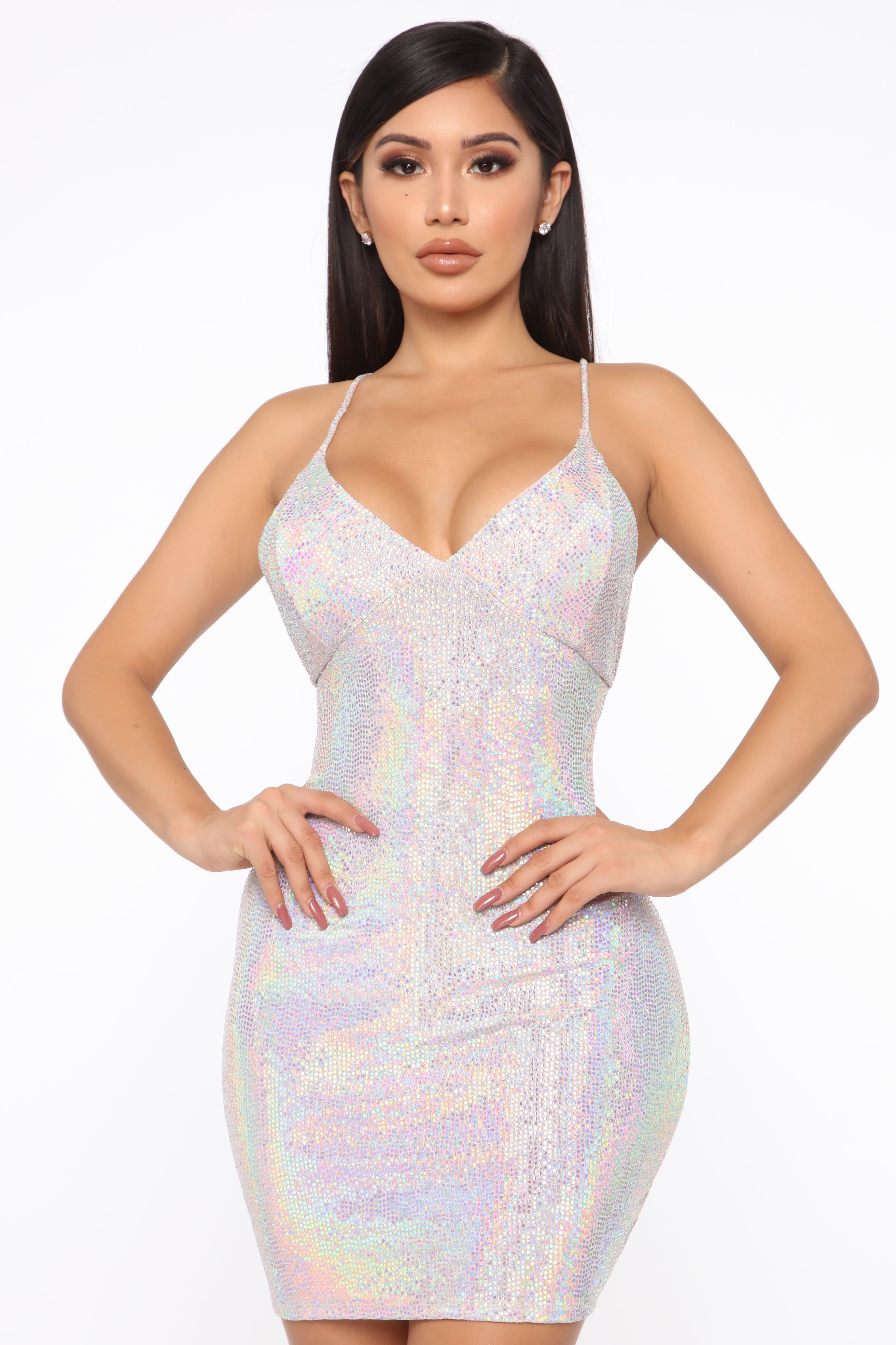 Time For A Party Mini Dress - Blush sold by Fashion Nova