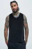 Dudley Textured Relaxed Tank - Black sold by Fashion Nova
