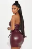 Can't Look Away Micro Mini Dress - Wine sold by Fashion Nova