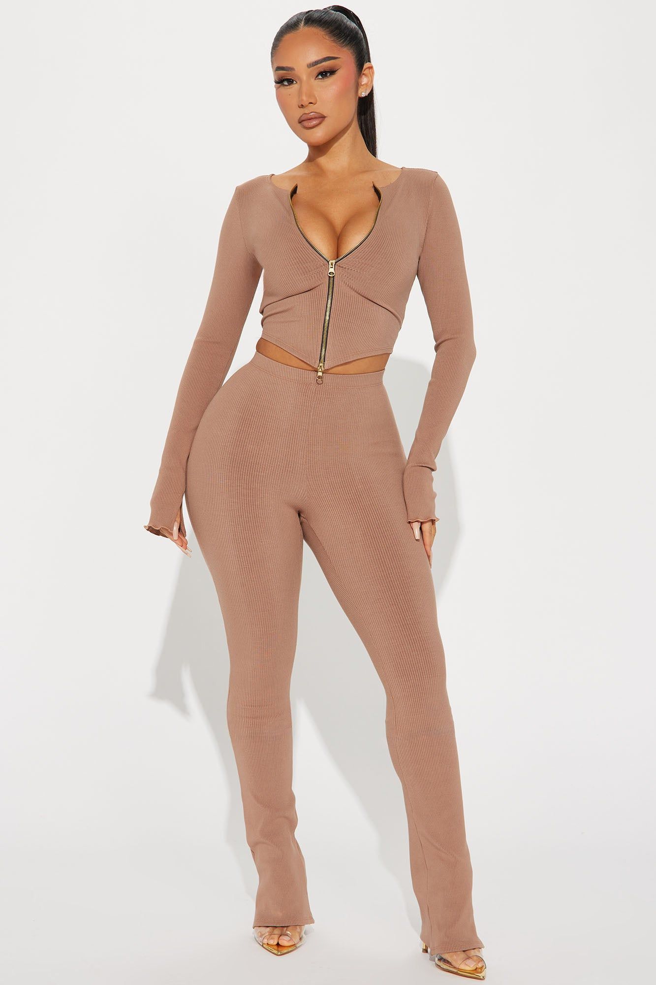 Kira Snatched Pant Set - Nude sold by Fashion Nova