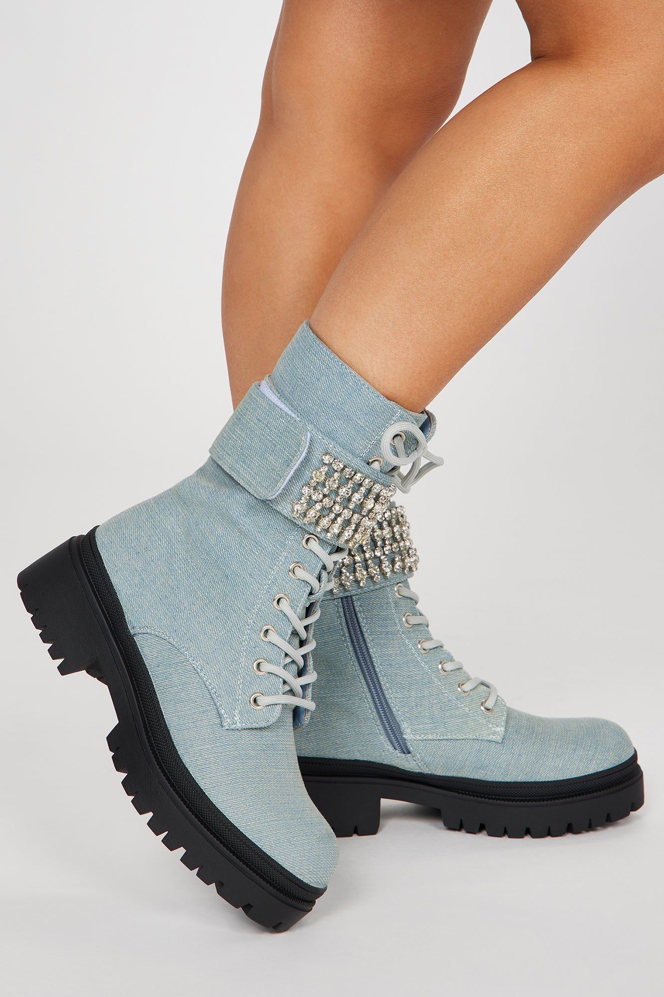 Making It Easy Heeled Boots - Denim sold by Fashion Nova product image thumbnail 2