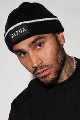 Alpha Beanie - Black sold by Fashion Nova