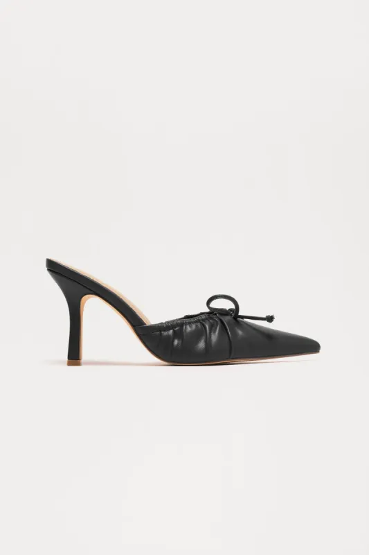 Lorelai Bow Pumps - Black sold by Fashion Nova
