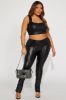 Do It Faux Leather Legging - Black sold by Fashion Nova