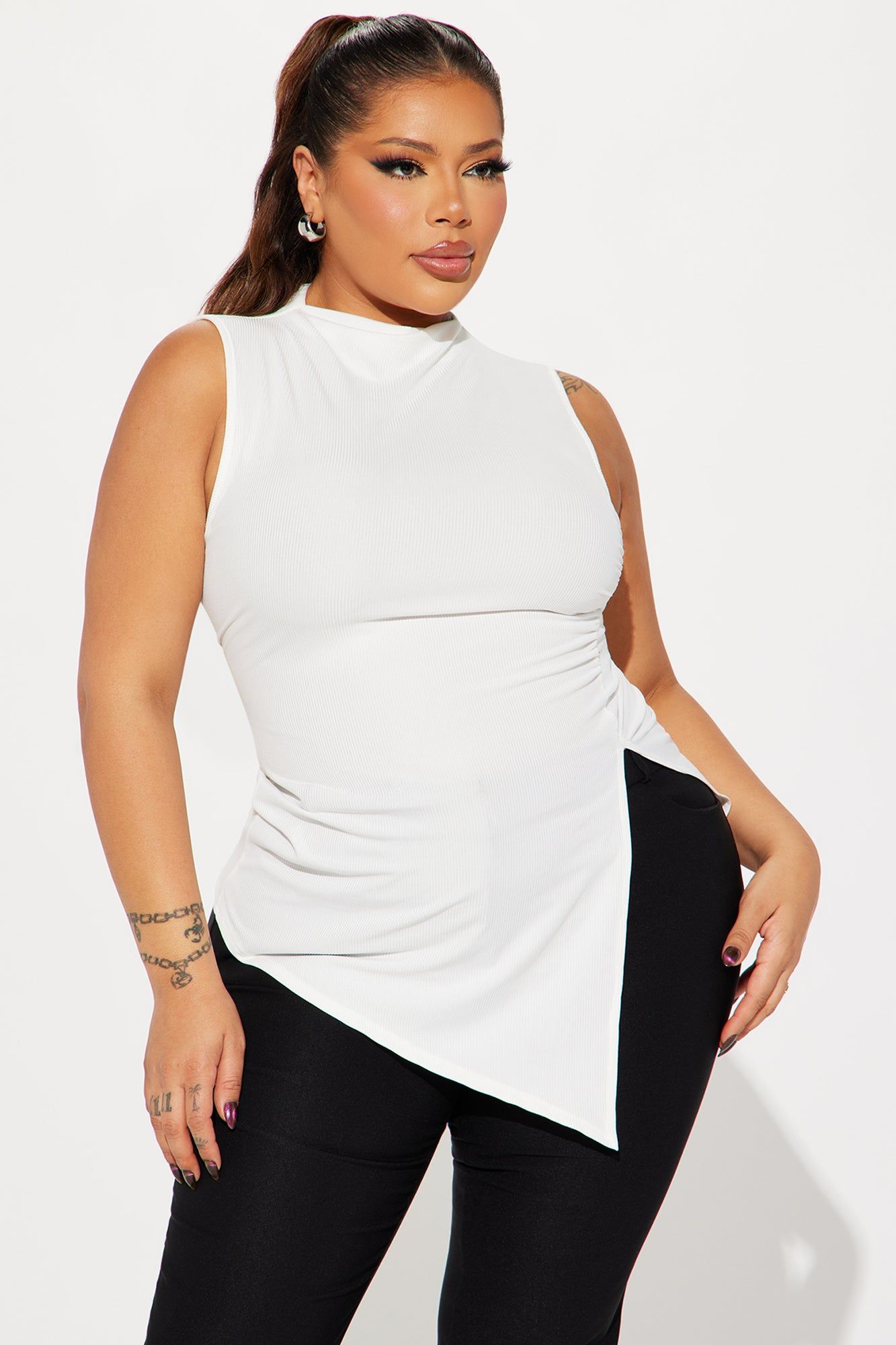 Harmony Sleeveless Top - Ivory sold by Fashion Nova product image thumbnail 4