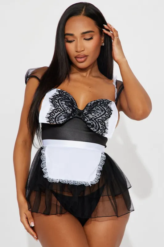 Maid To Please 2 Piece Bedroom Costume Set - Black sold by Fashion Nova