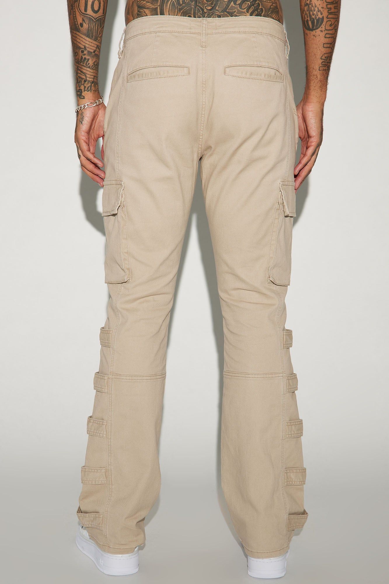 Cadell Stacked Slim Flare Cargo Pants - Tan sold by Fashion Nova product image thumbnail 6