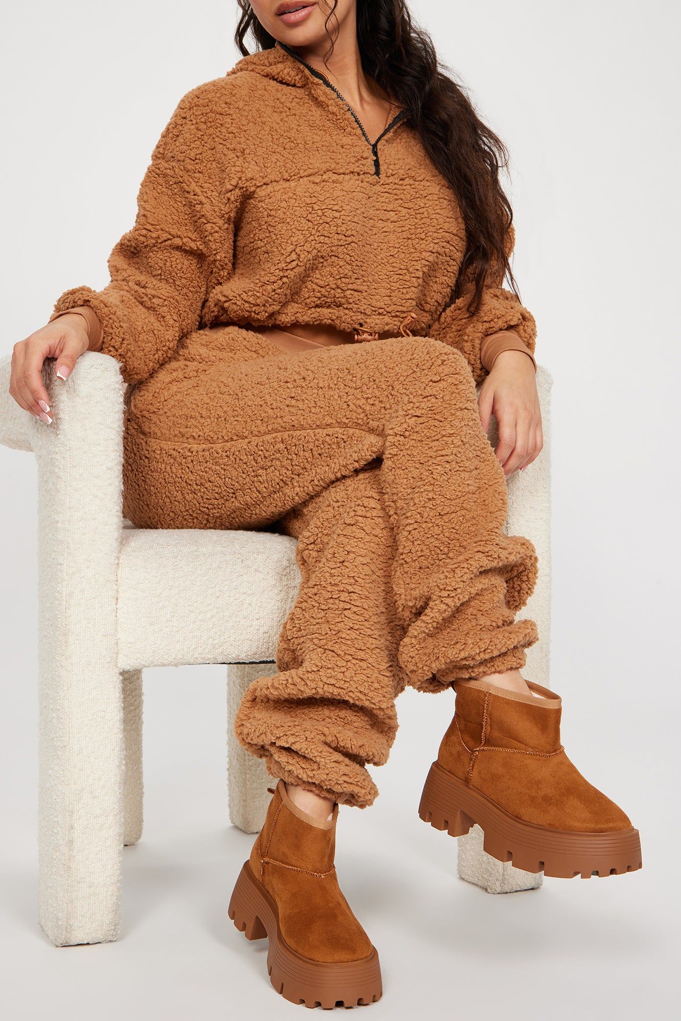 Simple Living Booties - Tan sold by Fashion Nova