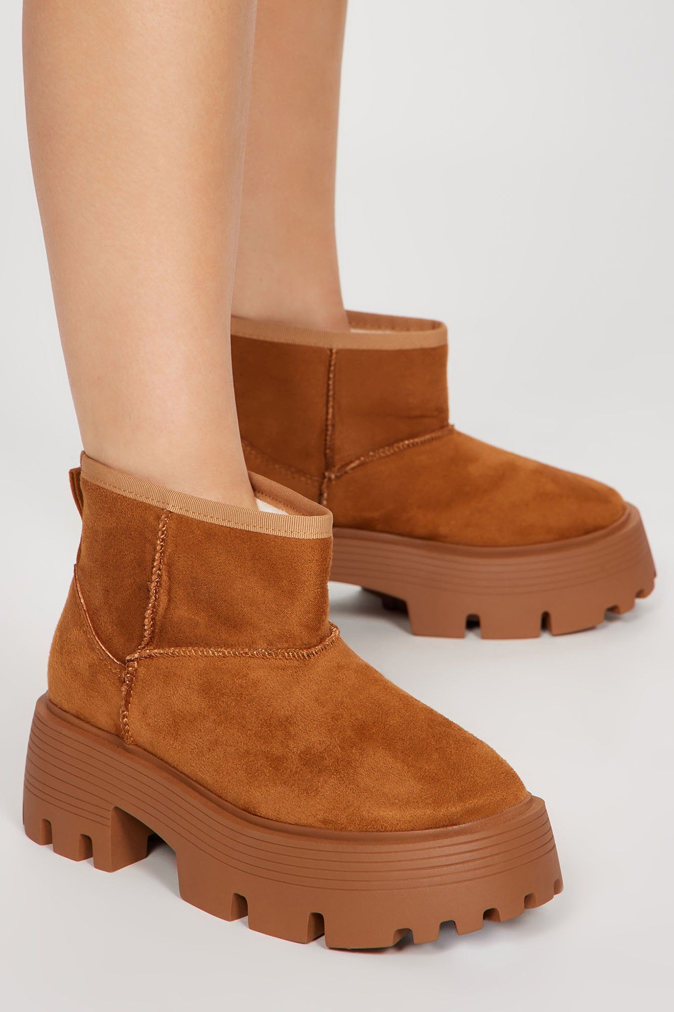 Simple Living Booties - Tan sold by Fashion Nova product image thumbnail 3