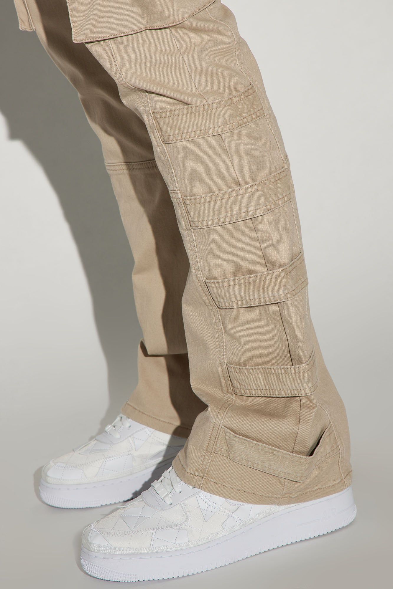 Cadell Stacked Slim Flare Cargo Pants - Tan sold by Fashion Nova product image thumbnail 4