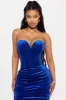 Falling For You Velvet Maxi Dress - Royal sold by Fashion Nova