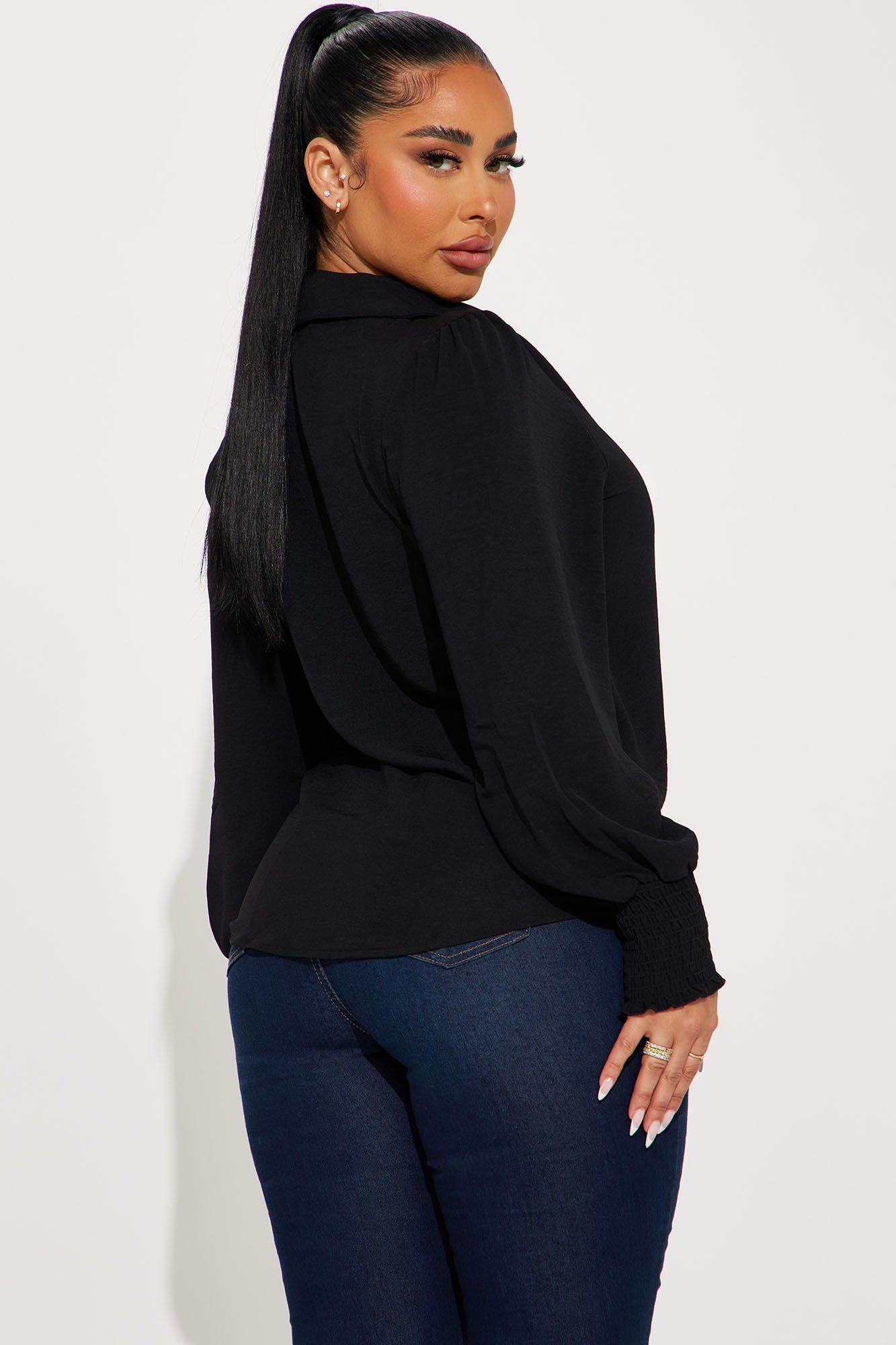 Enid Blouse Top - Black sold by Fashion Nova product image thumbnail 3