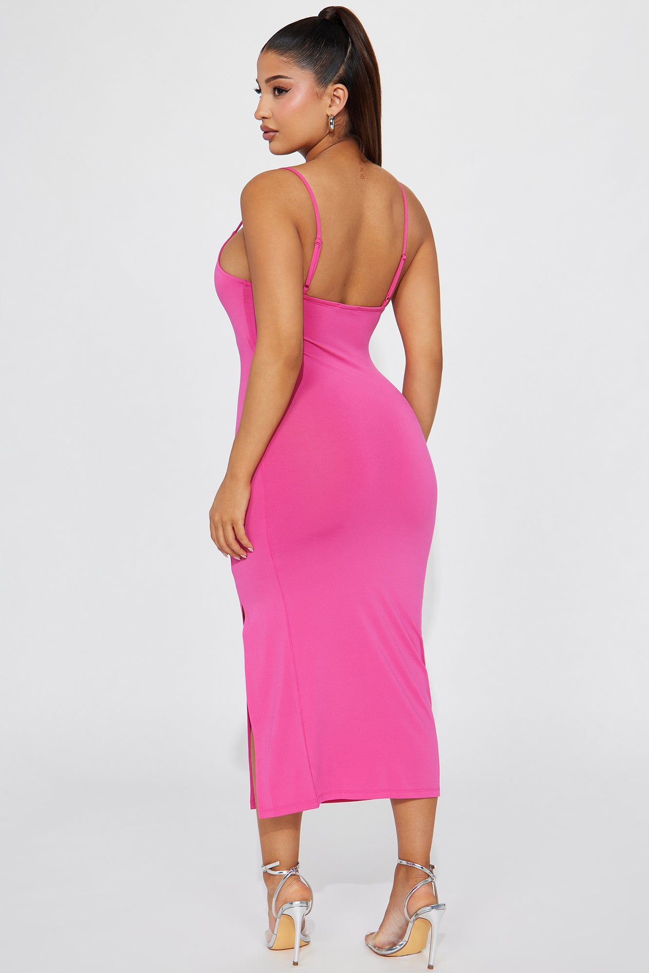 London Cami Midi Dress - Fuchsia sold by Fashion Nova product image thumbnail 3
