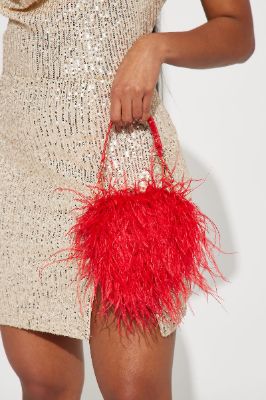 Flutter My Heart Clutch - Red sold by Fashion Nova