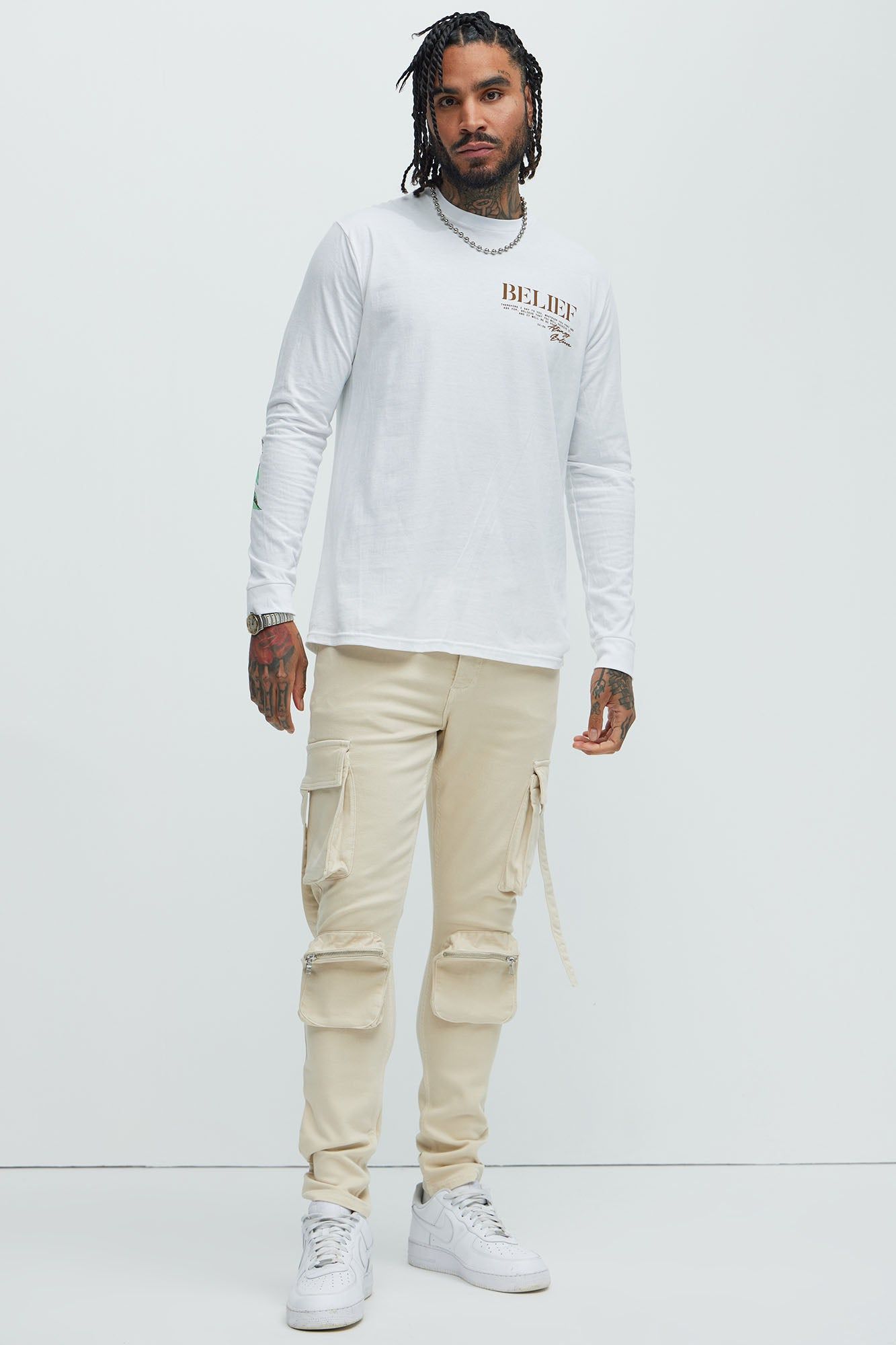 Always Believe Long Sleeve Tee - White sold by Fashion Nova product image thumbnail 2