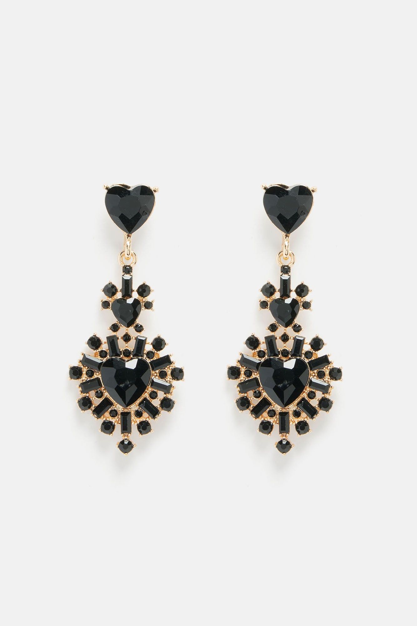 Beauty Doll Drop Earrings - Black sold by Fashion Nova product image thumbnail 3