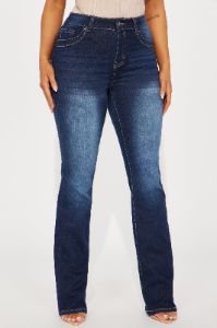 Bling It On Stretch Bootcut Jeans - Dark Wash sold by Fashion Nova