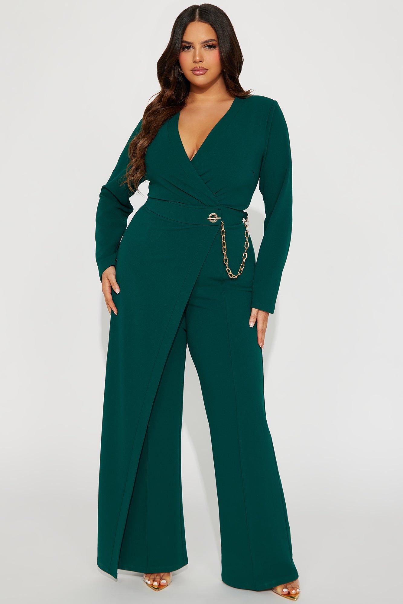 Need A Date Long Sleeve Jumpsuit - Hunter sold by Fashion Nova product image thumbnail 4