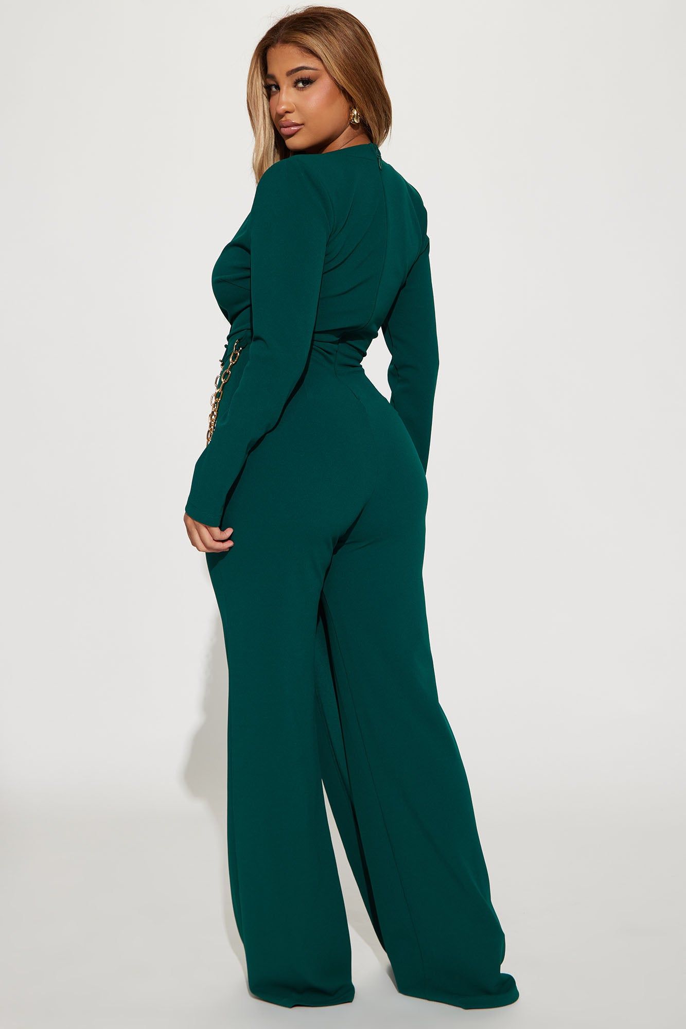 Need A Date Long Sleeve Jumpsuit - Hunter sold by Fashion Nova product image thumbnail 3