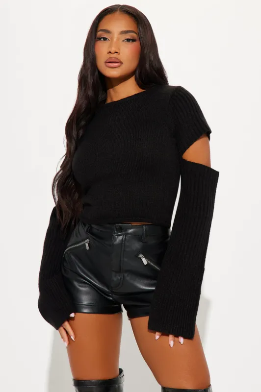 Trend Setter Sweater - Black sold by Fashion Nova