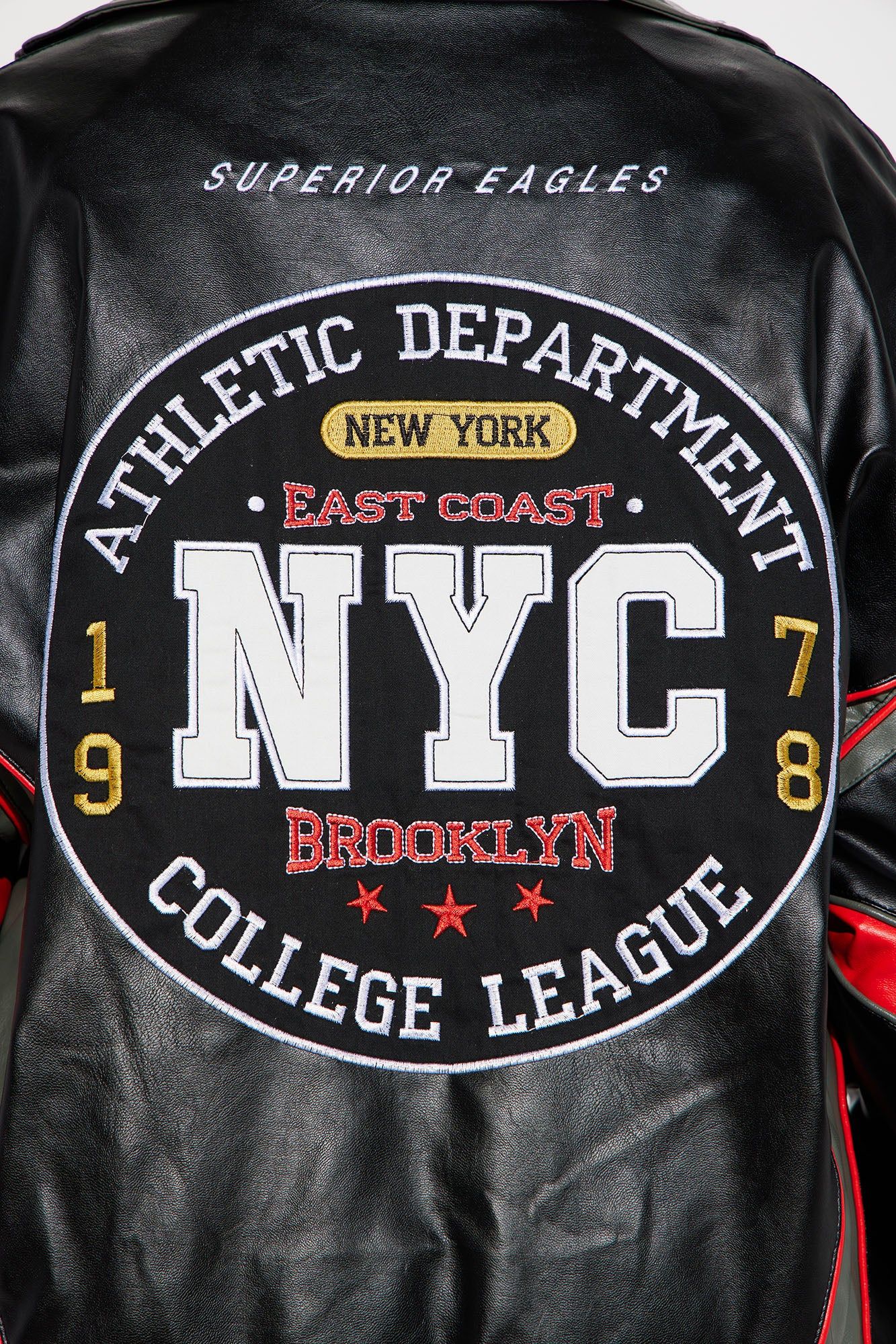 Baller Shot Caller Bomber Jacket - Black/combo sold by Fashion Nova product image thumbnail 4