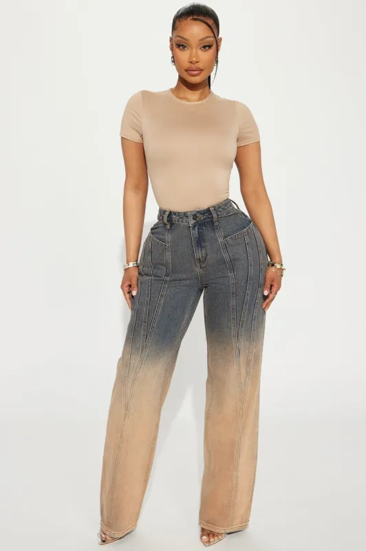 Lasting Love Gradient Straight Leg Jeans - Dark Wash sold by Fashion Nova