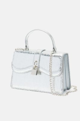 Got My Trust Handbag - Silver sold by Fashion Nova
