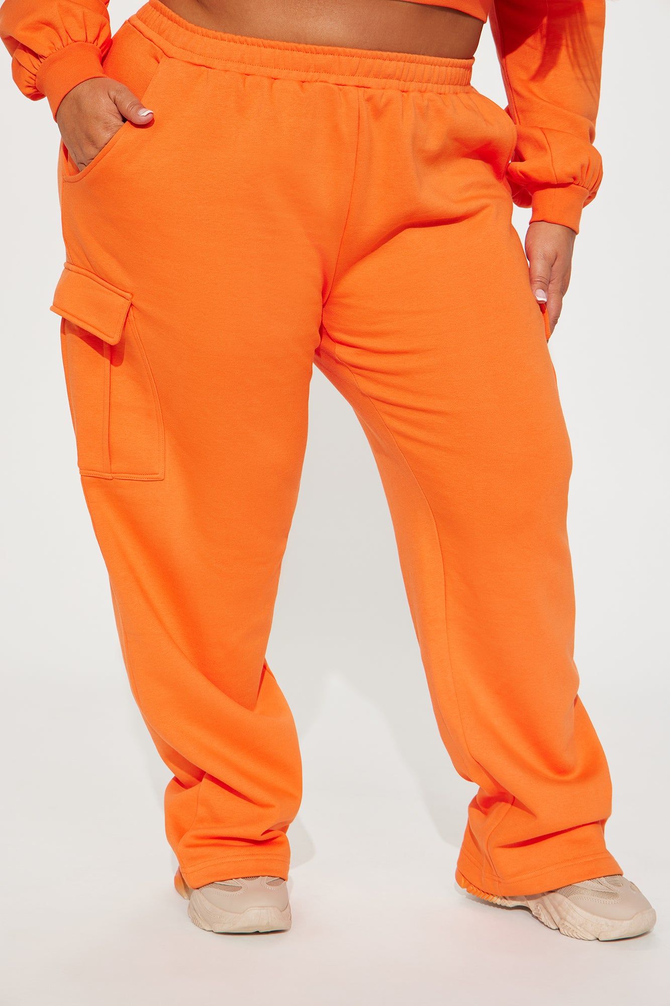 Easy Going Lounge Wide Leg Pant - Orange sold by Fashion Nova product image thumbnail 6
