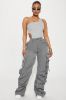 Levitating Cut Out Bodysuit - Heather Grey sold by Fashion Nova