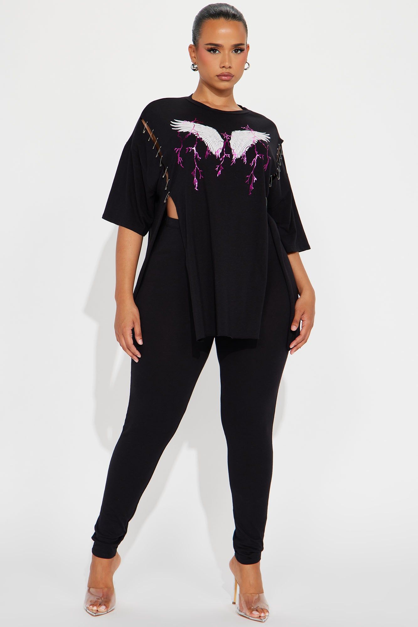 More To Give Legging Set - Black sold by Fashion Nova product image thumbnail 5