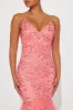 Helen Mermaid Gown - Coral sold by Fashion Nova