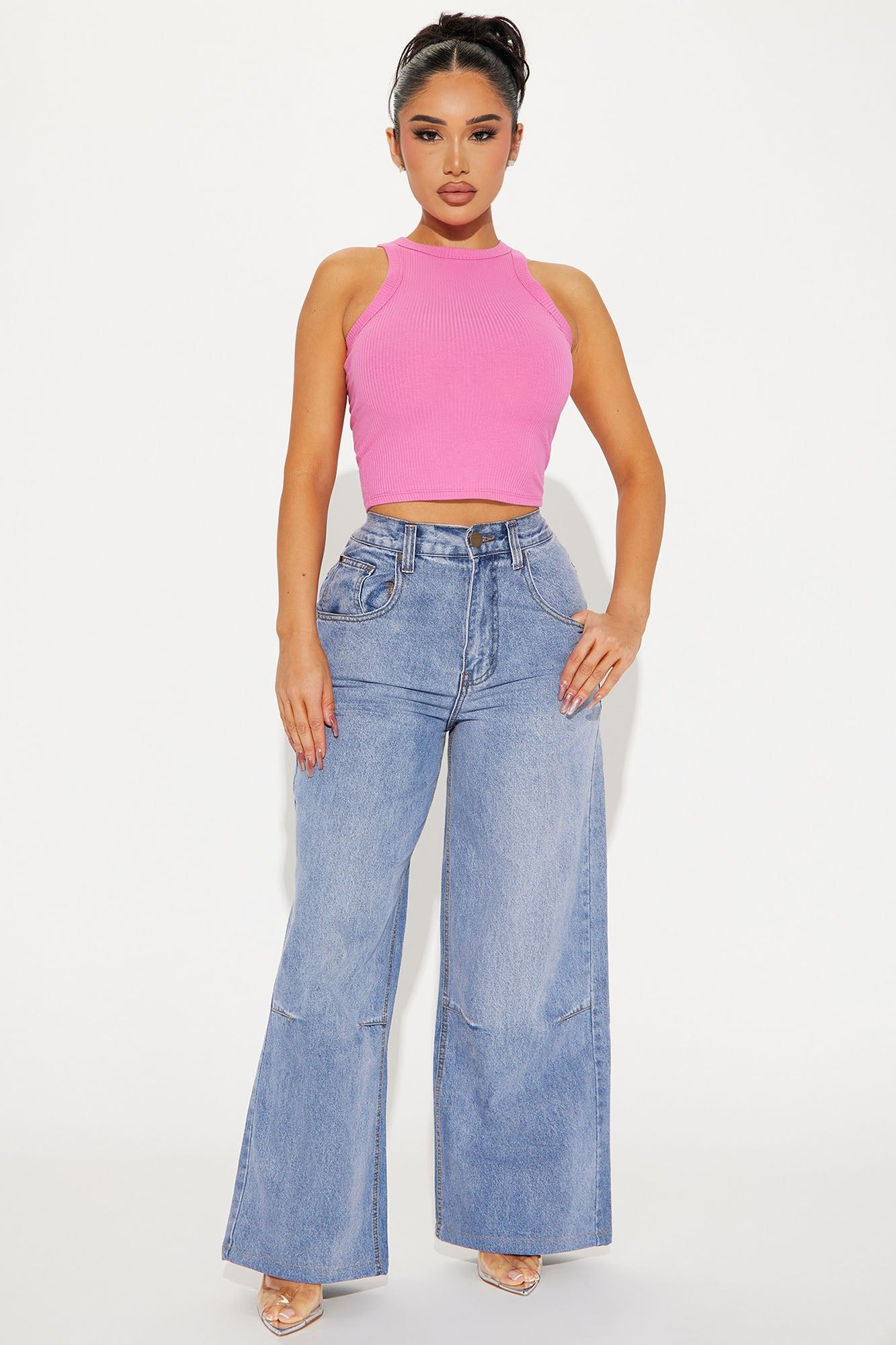 Reina Ribbed Tee - Pink sold by Fashion Nova product image thumbnail 2