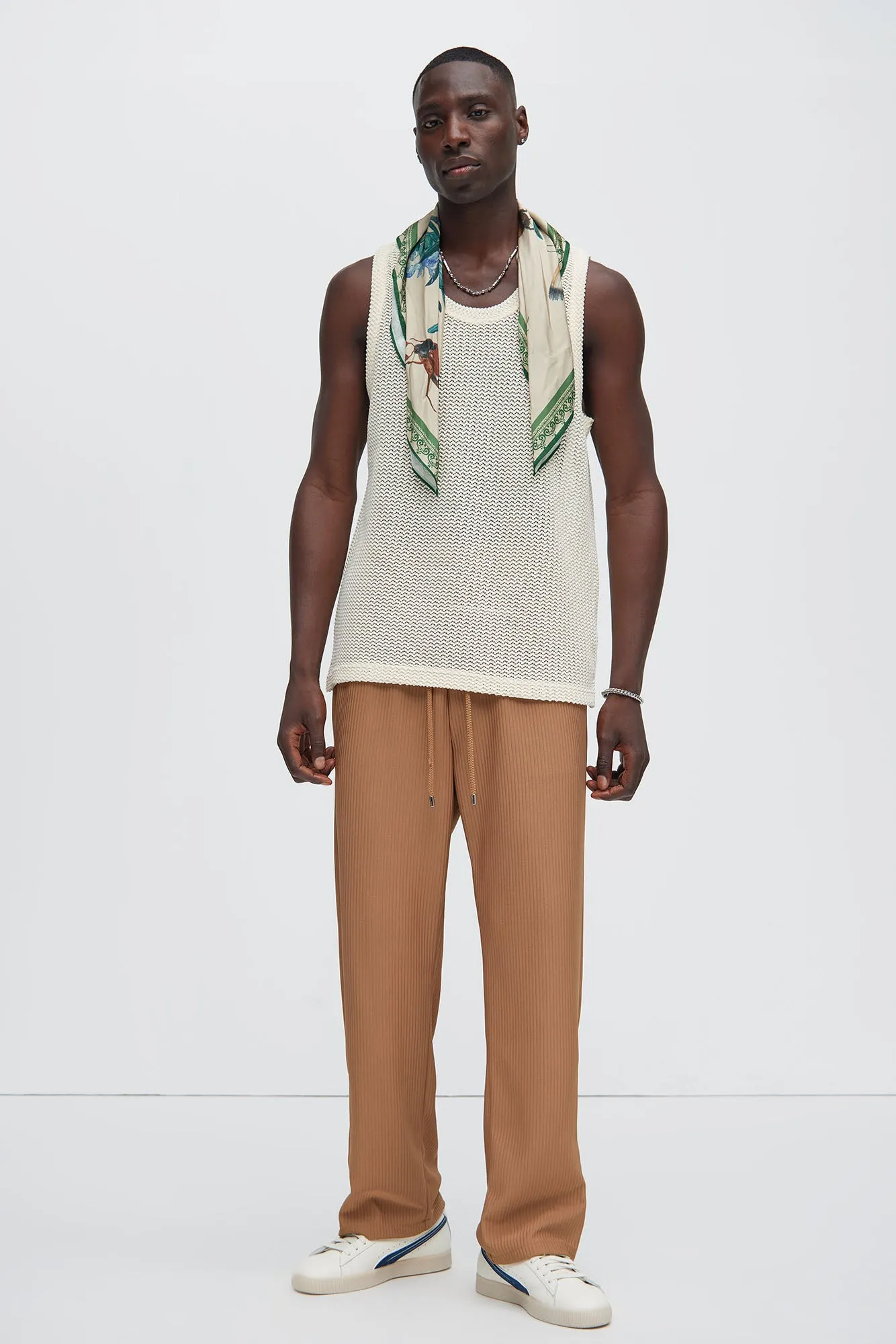 Open Knit Sweater Tank - Cream sold by Fashion Nova product image thumbnail 2