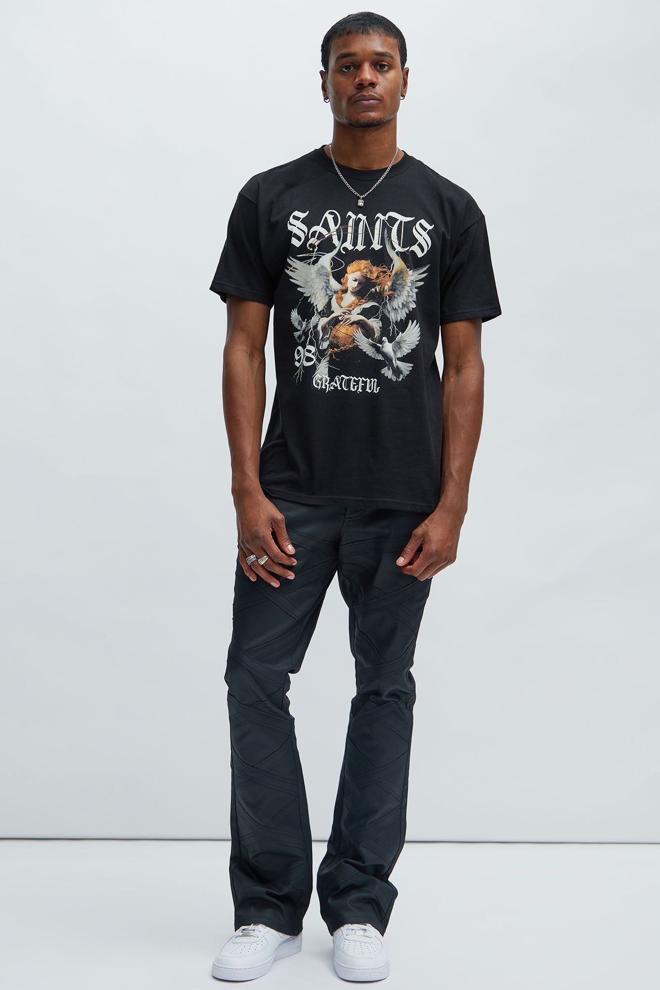 Saints Grateful Short Sleeve Tee - Black sold by Fashion Nova product image thumbnail 2