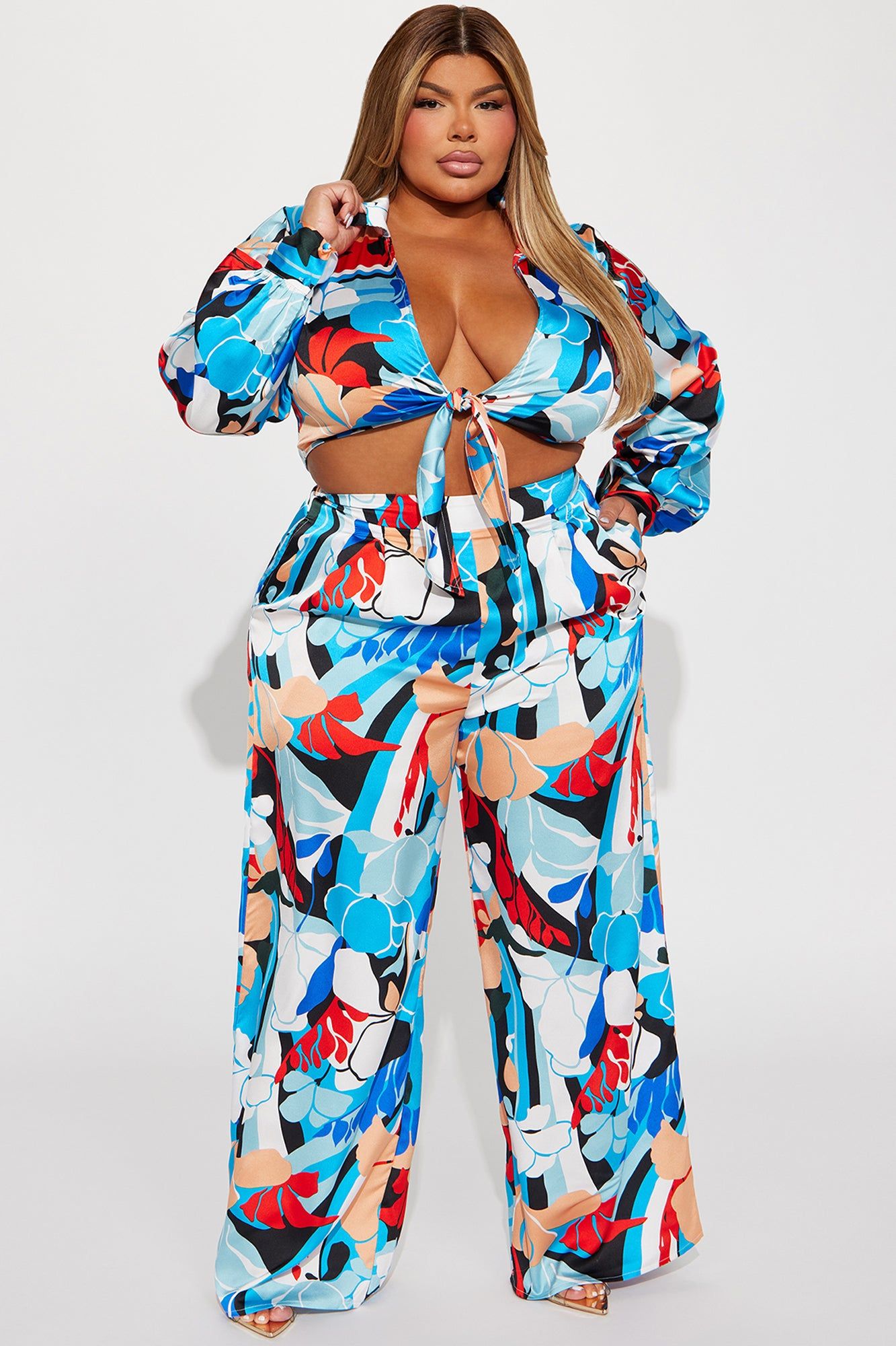 Karina Pant Set - Blue/combo sold by Fashion Nova product image thumbnail 4