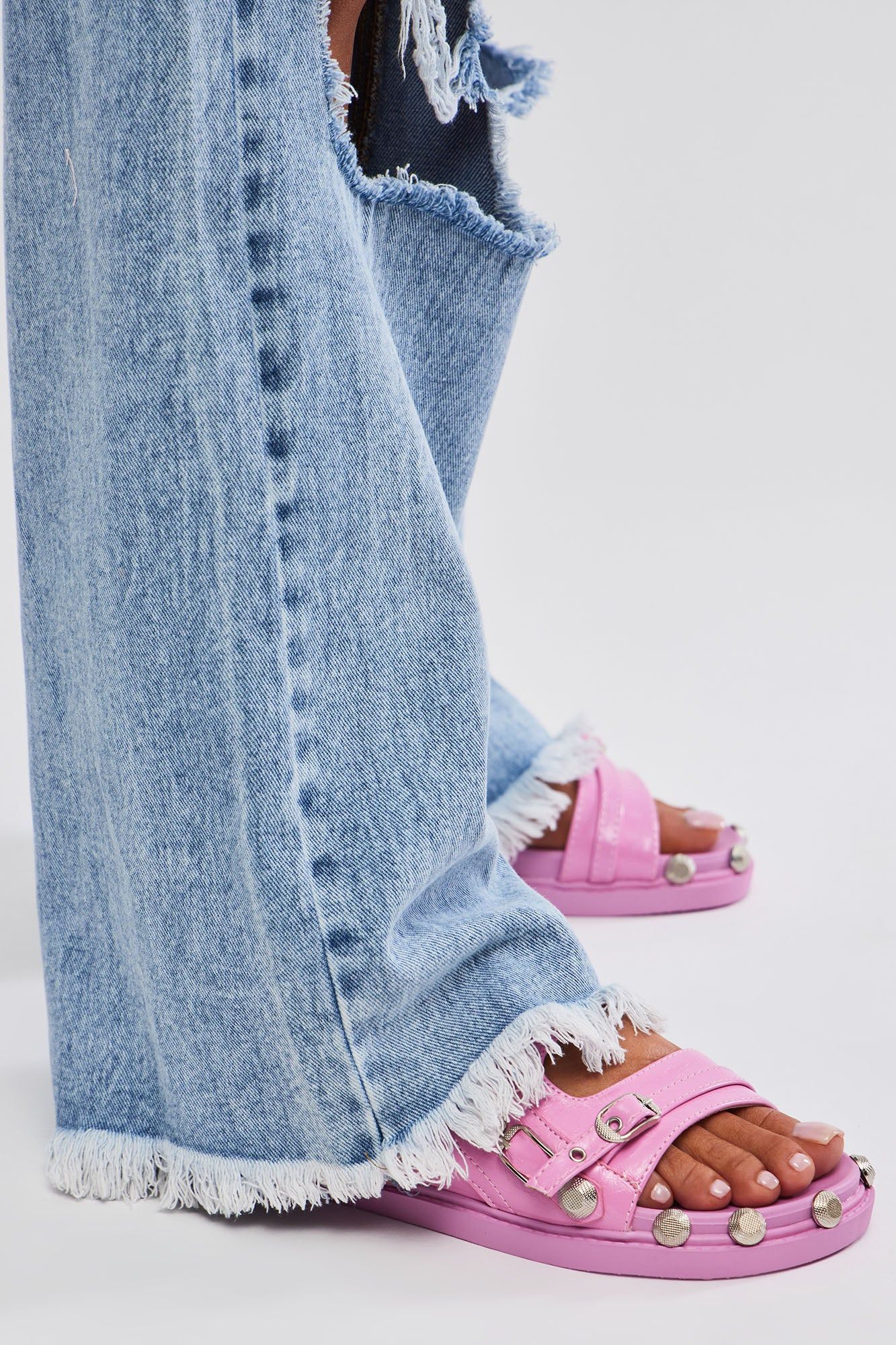 Let's Part Ways Casual Slides - Pink sold by Fashion Nova product image thumbnail 3