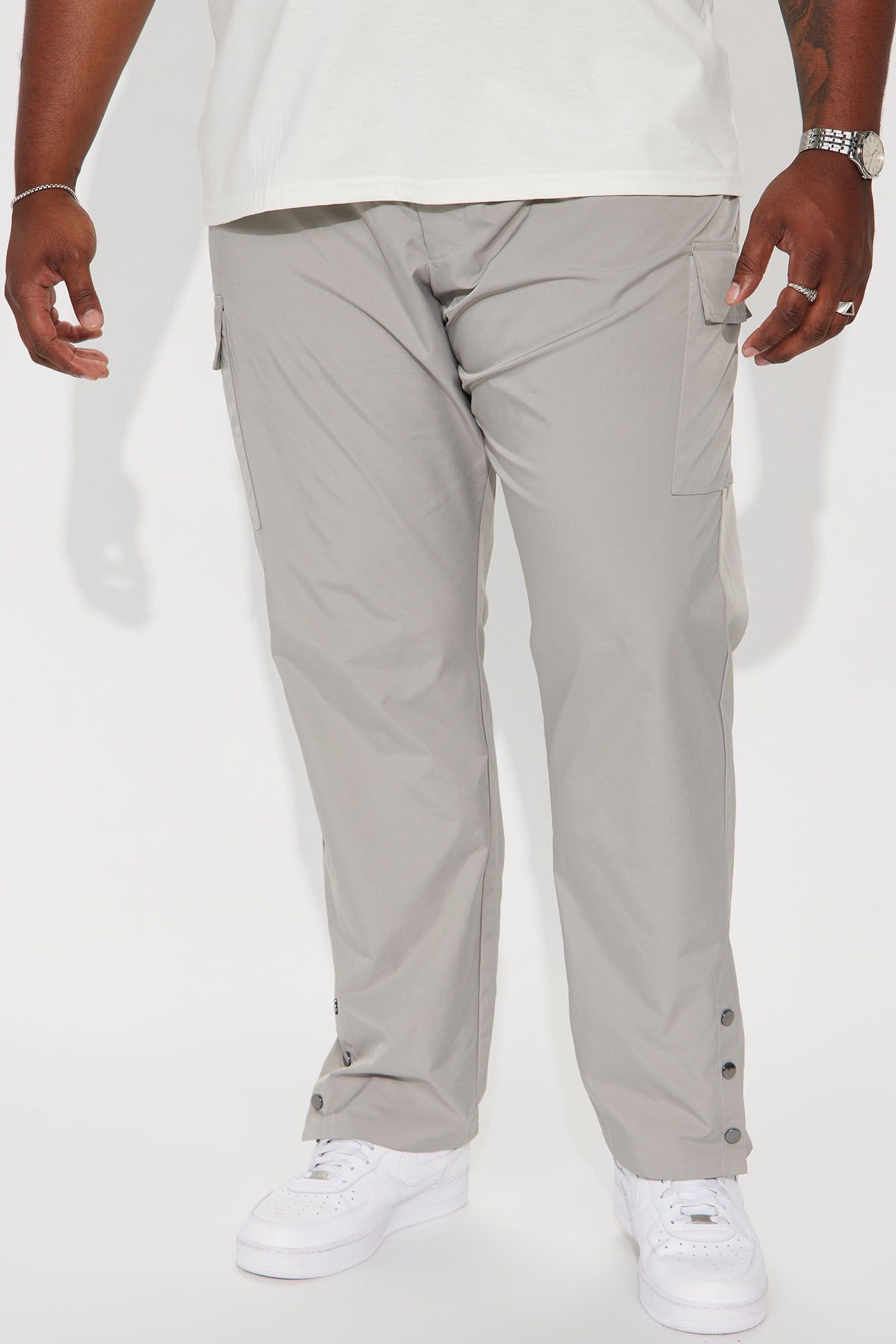 Prized Possession Nylon Pants - Grey sold by Fashion Nova product image thumbnail 2
