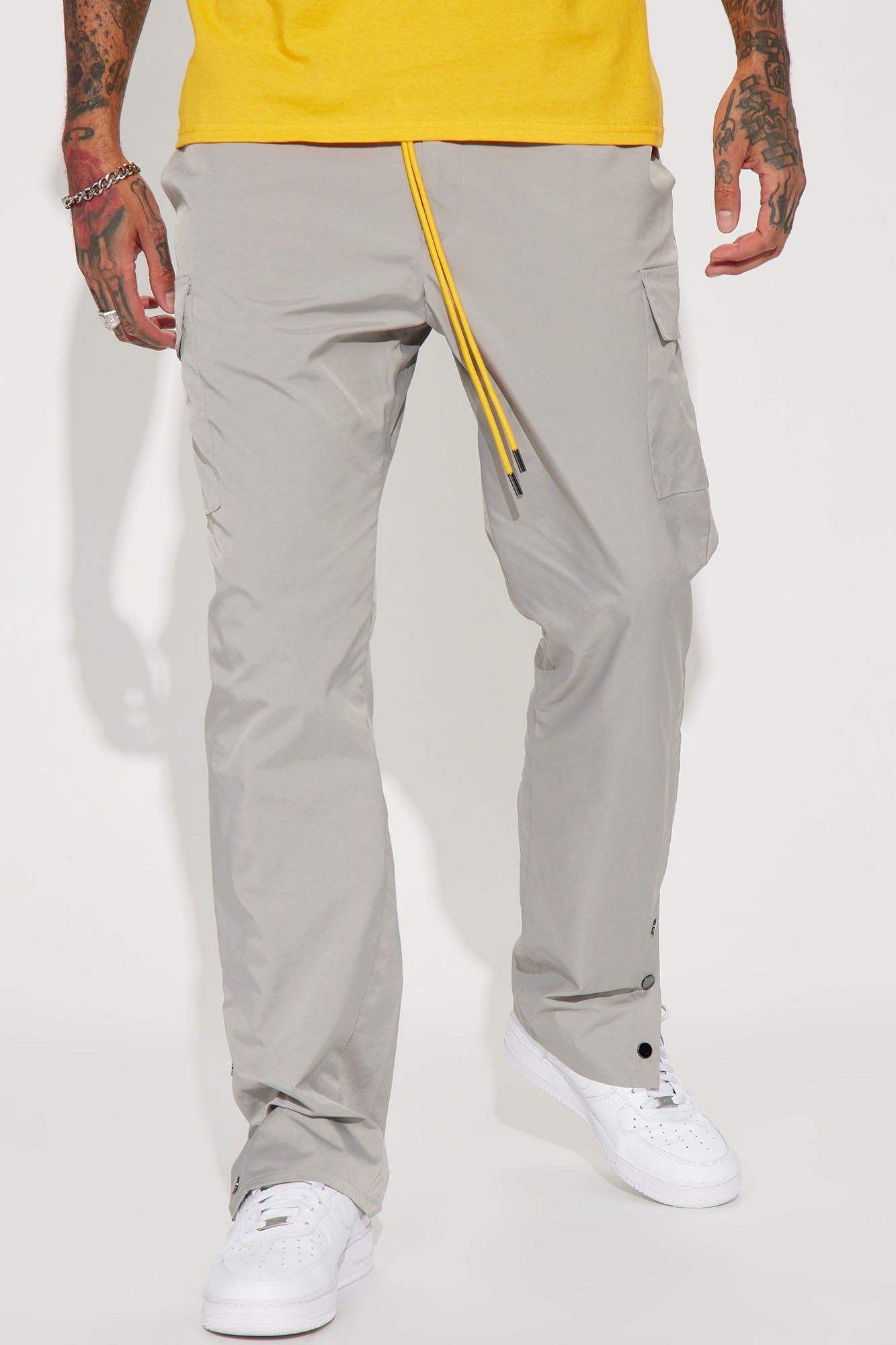 Prized Possession Nylon Pants - Grey sold by Fashion Nova