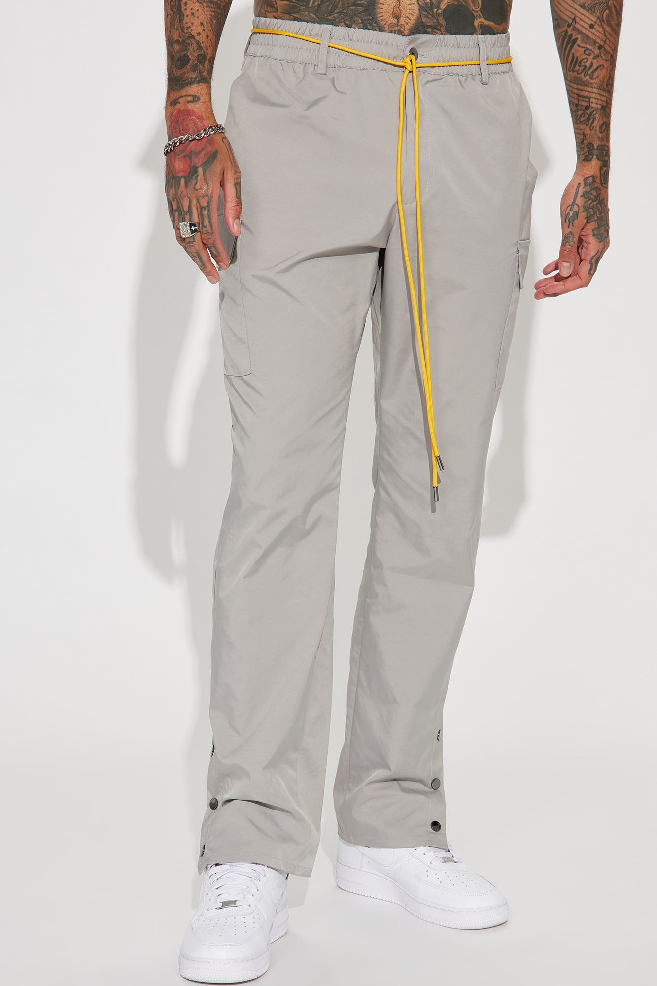 Prized Possession Nylon Pants - Grey sold by Fashion Nova product image thumbnail 4