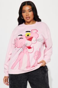 Pink Panther Sweatshirt - Pink sold by Fashion Nova